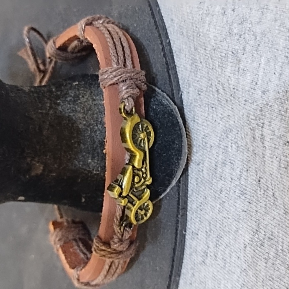 Harley Davidson Leather Bracelet